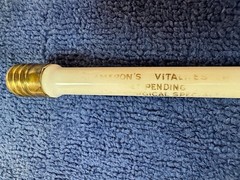 1 Early medical ultraviolet light, most likely quartz Vita-Ray therapy lamp bulb