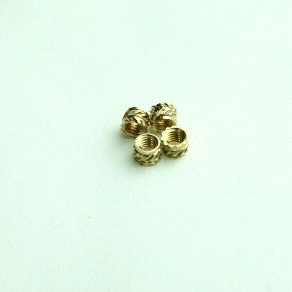 25 Pcs M3 x 3mm Knurled Brass Threaded Heat Set Inserts 3D Printing