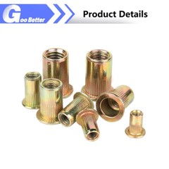 860Pcs Rivet Nut Kit UNC Rivnut Nutsert Assortment #6-32 #8-32 #10-24 1/4″ 5/16″