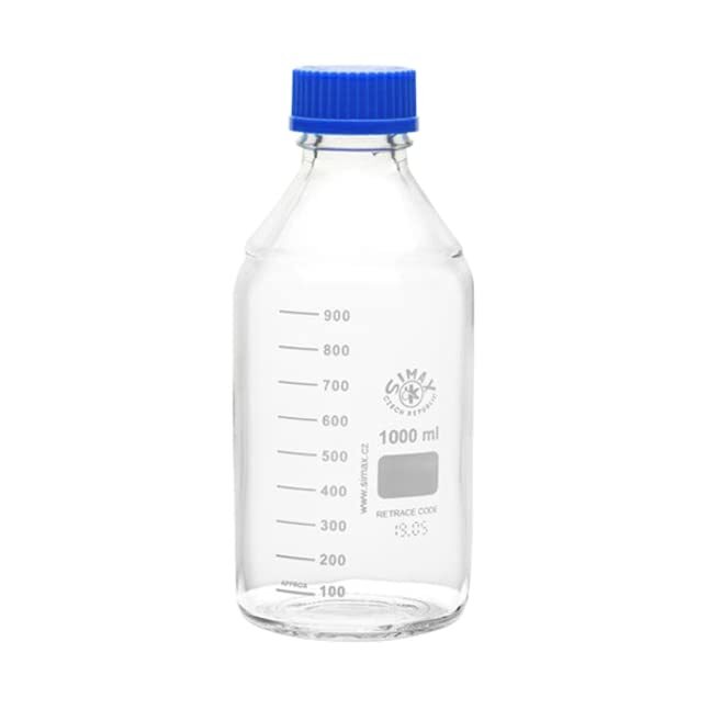 United Scientific Supplies SIMAX 1000mL (1L) Laboratory Grade Leakproof Media…