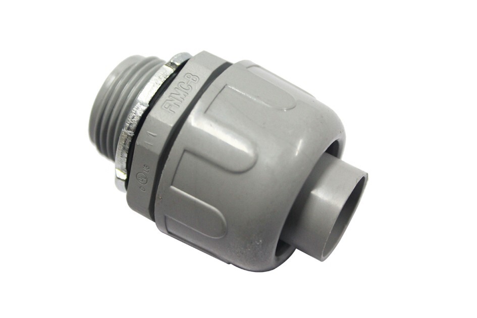25 pc UL Listed 1/2″ PVC Liquid Tight Connector – Electrical Conduit Fitting