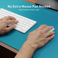 Aothia Leather Desk Pad Protector, Mouse Pad, Office 23.6″ x 13.7″, Turquoise