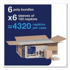 Tork Xpressnap Fit Interfold Napkins, 2-Ply, Brown, 120 Napkins, 36 Packs DX806E