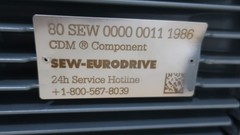 Sew Eurodrive R97 DRN160M4/RI Gearmotor 121rpm 15hp 330/575v-ac 3ph
