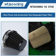 Universal Air Filter, 50mm Cone Intake Breather Cleaner Replacement Size: 50mm