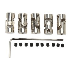 Universal Joint 5 PCS 2mm 2 Section Shaft Coupling Screws RC Boat Car Motor