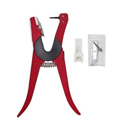 ZHEQOGZH Livestock Ear Tag Applicator for Cattle 9″L x 2.36″W x 0.78″H, Red