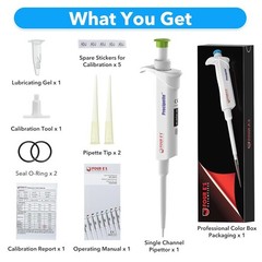 0.1ul-10ml Single Channel Pipettor Adjustable Micropipette Lab Manual Pipettor