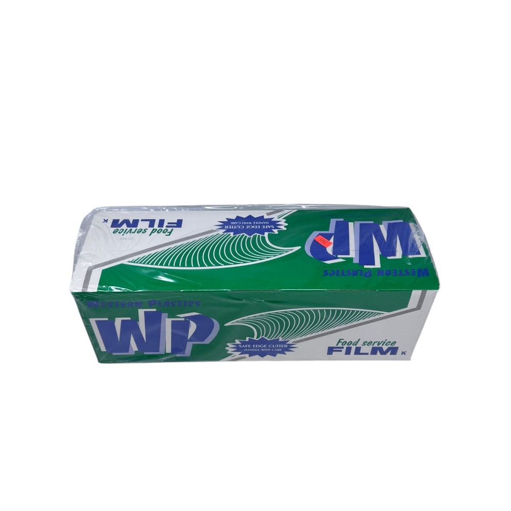 Western Plastics 12″ x 2000′ Food Service Film Cling Wrap with Cutter Box – 122