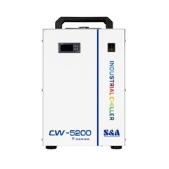 S&A CW-5200DH Industrial Water Chiller for CO2 Glass Laser Tube Cooling US Stock