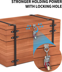 Heavy Duty Toggle Latch Clamp 4002, Adjustable Toggle Clamp Latch with Lock Hole