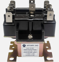 90-340 24 VAC Coil, General Purpose Switching Relay,DPDT,