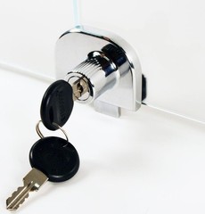 Sliding Glass Door Lock Showcase Display Jewelry Case Retail all keyed alike 248