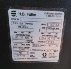 Graco / H.B. Fuller Liquamelt Adhesive Pump 24V014