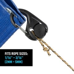Nite Ize CamJam Cord Tightener – Tie Down Rope Tightener with Carabiner Clip –