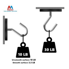 Strong 4-Piece Mounting Magnets – 30LBS Power with Water-Repellent Coating