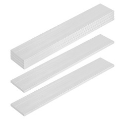 6 PCS Aluminum Flat Bar 0.24×1.96×11.81 Inch 6061 Square Stock T6511 Mill