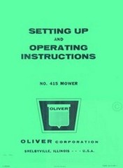 Oliver No. 415 Mower Operators Manual