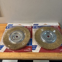 8″ Norton Wire BRUSH Wheel Lot Of 2 FREE SHIPPING