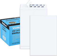 250 Count Self-Seal Brown Kraft Security Envelopes 6×9 Inches