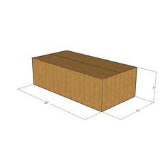 15 20x10x6 Kraft Brown Corrugated Shipping Boxes 32 ECT Single-Wall New