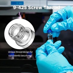 2ml Clear Glass Vials, 9-425 Thread, Type 1 Borosilicate, High Clarity, Autosamp