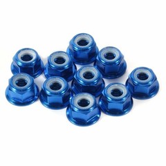 10/20/50/100X M2/3/4/5/6 Colorful Nylon Insert Self-Lock Aluminum Hex Nuts 2021