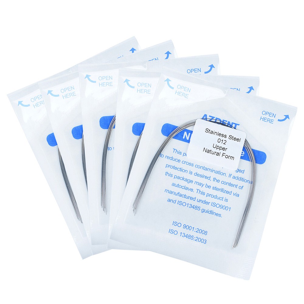5Bags Dental Arch Wire Round Orthodontic Nature Form Stainless Steel AZDENT