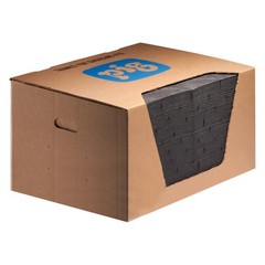 New Pig 25300 20″ x 15″ Gray Medium-Weight Absorbent Mat Pads 100 Pieces