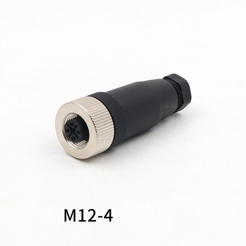 M12 Sensor Connector 4/5/8/12 Pin Male/Female Straight/Right Angle Plug 0cn PG7