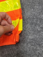 ML Kishigo High Visibility Work Vest Size Large 1225 MBTA The T