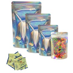 150pieces Stand up pouch Resealable Mylar Bags and 1 pack of 10 Oxygen Absorbers