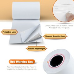 TK Thermal King 2 1/4″x50′ Thermal Paper Receipt Paper, 200 Rolls