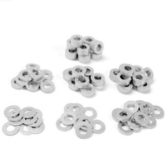 NEW CNC M3 0.25mm-3mm Color Aluminum Alloy Flat Washers Round Spacer Anodized