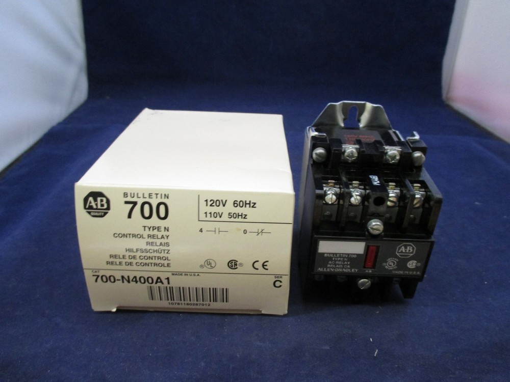Allen Bradley 700-N400A1 Control Relay new