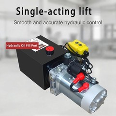 Single Acting Hydraulic Pump 12 Quart Units 12V DC Hydraulic Pump SAE #6