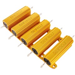 RX24 5/10/25/50/100/200/300/500W Power Golden Aluminium Wire wound Resistors