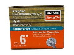 Strong-Drive® SDWH TIMBER-HEX HDG Screw — 0.276 in. x 6 in. 3/8 Hex (30-Qty)