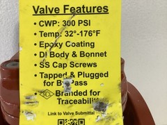 Smith Cooper 4″ Gate Valve Flanged FM UL AWWA C515 250 PSI Model 17115F