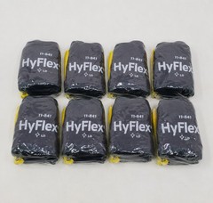 8 pairs Ansell HyFlex 11-841 Foam Nitrile Grip Work Gloves – Size 8 Medium M