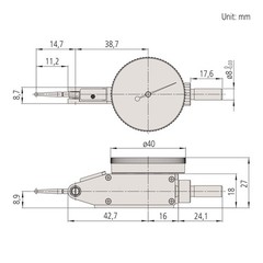 White Dimensional Measurement Caliper Dial Test Indicator Basic Set 003 IN 00…