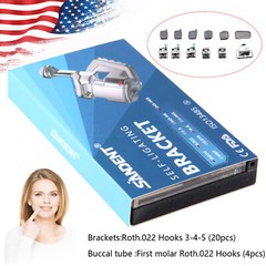Dental Orthodontic Self-ligating Bracket ROTH 022 345 Hook Ortho Metal Brace