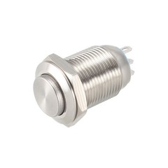 Momentary Metal Push Button Switches 12mm Mounting Dia 1NO 1NC COM DC 30V 0.1A