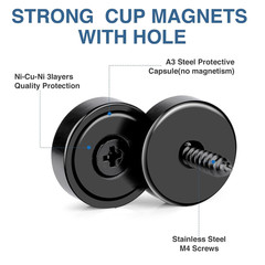 MIKEDE Neodymium Magnets, 40Lbs Earth Magnets Heavy Duty, Small round Rare Earth