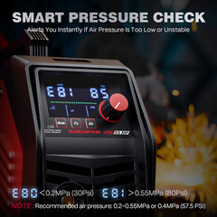 ARCCAPTAIN CUT55 MP iControl 55A Non-HF Blowback Pilot ARC Plasma Cutter APP