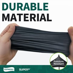 Supmedic Vinyl Disposable Exam Gloves, Black 4 X-Large, 100 X-large (Black)