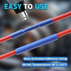 3/8 Inch Dual Wall Adhesive Lined Heat Shrink Tubing TubeGreen9.5mm(3/8″)-16.4ft