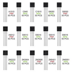 750 Pcs Transistor Kit A1015 C945 C1815 S8050 S8550 S9012 S9013 Size: 750 Pcs