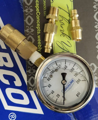 Backflow Quick Connect Water 160 PSI Water Pressure Test Gauge Liquid Pro Tool