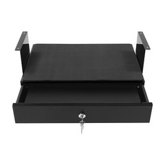 Sliding Under Desk Storage Drawer Pull-out Drawer W/Computer Pad For Stand Desk